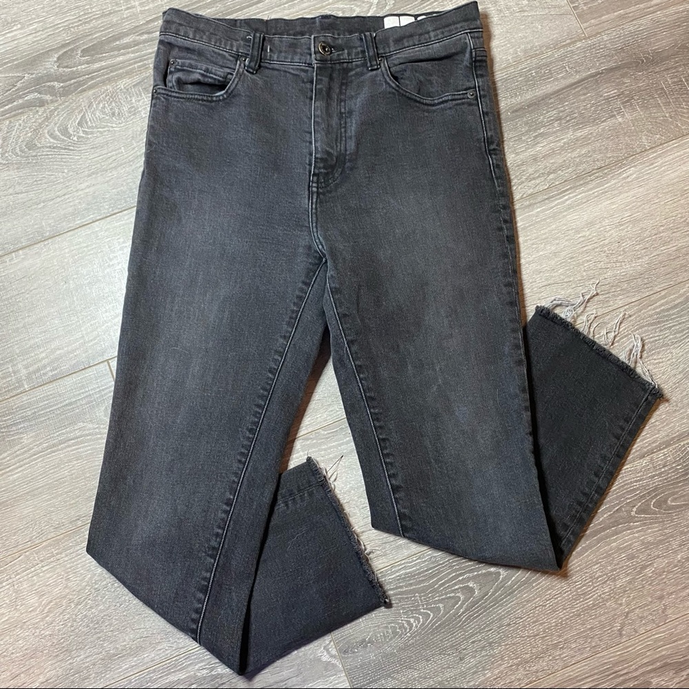 Wood Wood Double Denim 33 High Rise black Jeans
